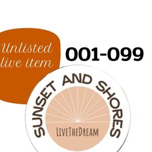 Unlisted Item 001-059: shown in LIVE show 11/10 @sunsetandshores NWT Boutique